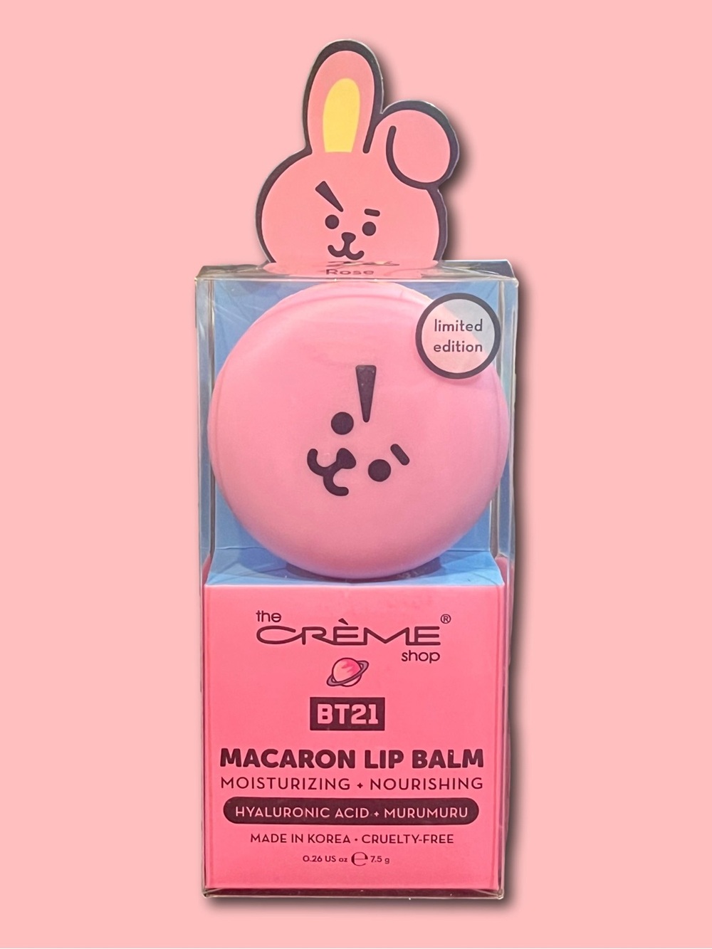 The Crème Shop BT21 Pink Macaron Lip Balm - Moisturizing